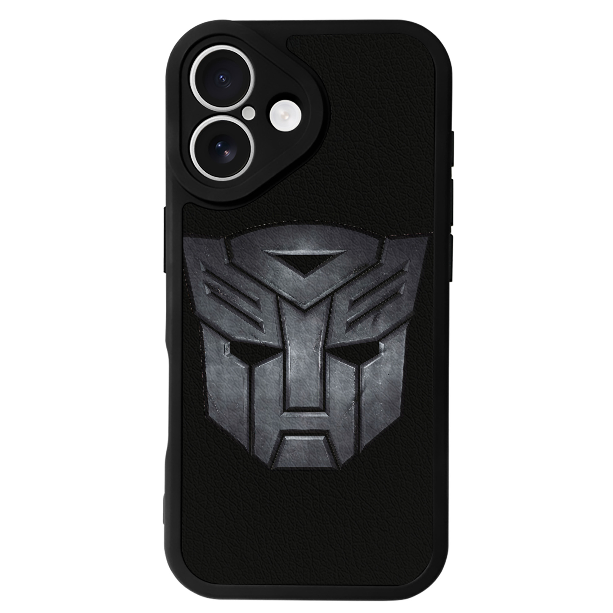 （画像用） Transformers トランスフォーマー 【iPhone 16シリーズ対応】シリコンスマホケース（レザー調） 材質：シリコン